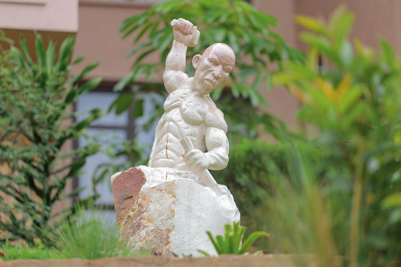 Warrior sculpture